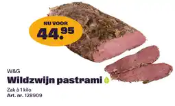 Bidfood W&G Wildzwijn pastrami aanbieding