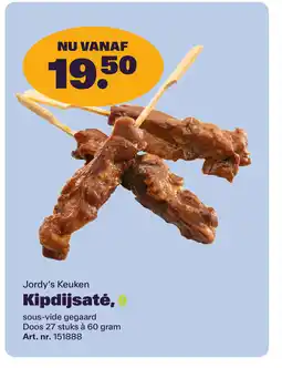 Bidfood Jordy's Keuken Kipdijsatė, aanbieding