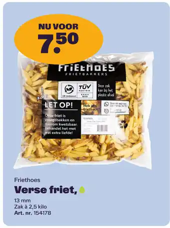 Bidfood Friethoes Verse friet aanbieding