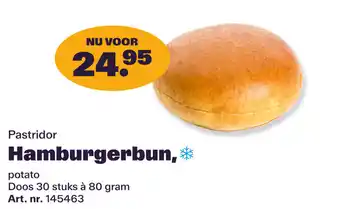 Bidfood Pastridor Hamburgerbun aanbieding