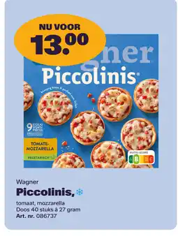 Bidfood Wagner Piccolinis aanbieding