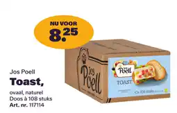 Bidfood Jos Poell Toast aanbieding