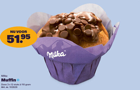 Bidfood Milka Muffin aanbieding