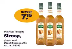 Bidfood Mathieu Teisseire Siroop, aanbieding