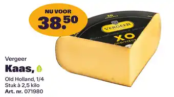 Bidfood Vergeer Kaas aanbieding