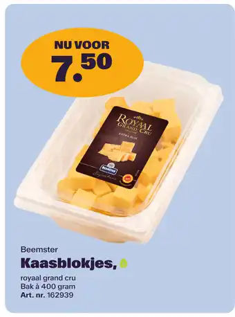 Bidfood Beemster Kaasblokjes, aanbieding
