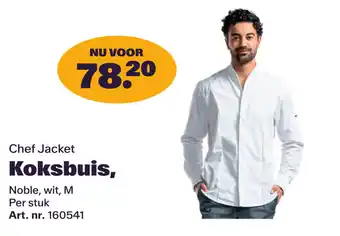 Bidfood Chef Jacket Koksbuis, aanbieding