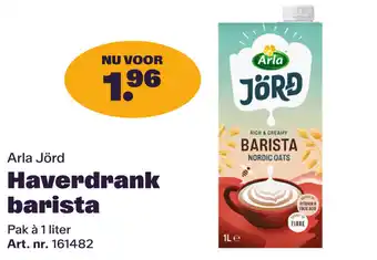 Bidfood Arla Jörd Haverdrank barista aanbieding