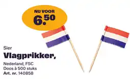 Bidfood Sier Vlagprikker, aanbieding