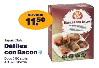 Bidfood Tapas Club Dátiles con Bacon aanbieding