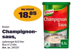 Bidfood Knorr Champignon saus aanbieding