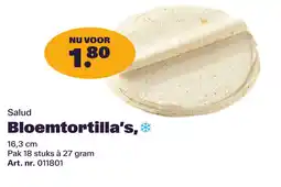 Bidfood Salud Bloemtortilla's aanbieding
