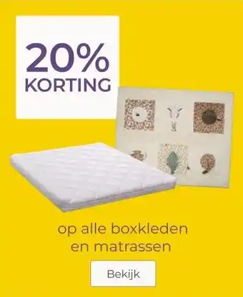 Prenatal op alle boxkleden en matrassen aanbieding