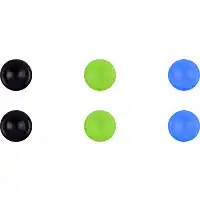 MediaMarkt ISY Joystick-grips voor PS4 controller 6 Stuks (IC-501) Zwart / Groen / Blauw aanbieding