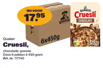 Bidfood Quaker Cruesli aanbieding