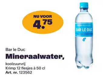 Bidfood Bar le Duc Mineraalwater, aanbieding