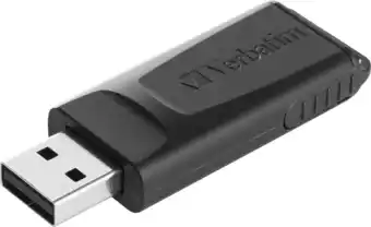 Conrad Verbatim Slider USB-stick 128 GB Zwart 49328 USB-A 2.0 aanbieding