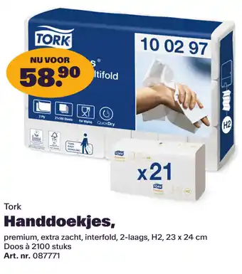Bidfood Tork Handdoekjes, aanbieding