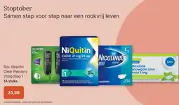 De Online Drogist Niquitin Clear Pleisters aanbieding