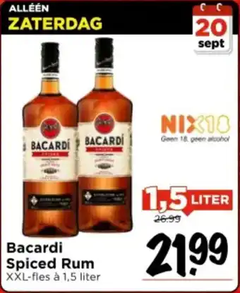 Vomar Voordeelmarkt Bacardi Spiced Rum aanbieding