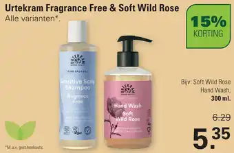 De Online Drogist Urtekram Fragrance Free & Soft Wild Rose aanbieding