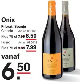 Sligro Onix aanbieding