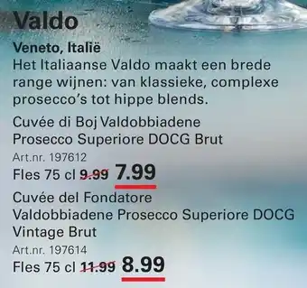 Sligro Valdo aanbieding