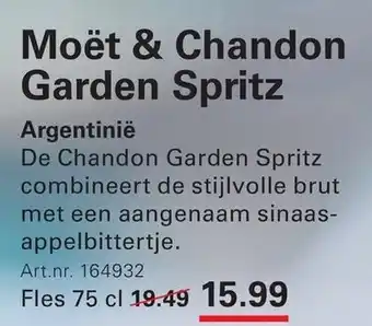 Sligro Moët & Chandon Garden Spritz aanbieding