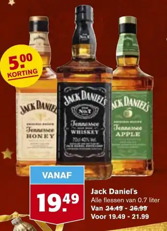 Hoogvliet Jack Daniel's 700ml aanbieding