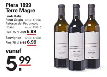 Sligro Piera 1899 Terre Magre aanbieding