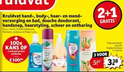 Kruidvat Kruidvat hand body haar en mond verzorging en bad douche deodorant handzeep haarstyling scheer en ontharing aanbieding