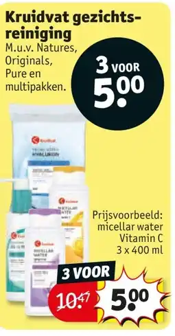 Kruidvat Kruidvat gezichts reiniging aanbieding