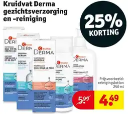 Kruidvat Kruidvat derma gezichtsverzorging en reiniging aanbieding