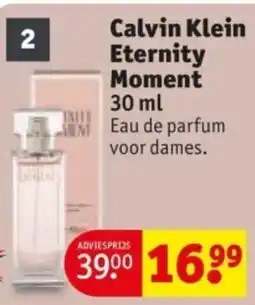 Kruidvat Calvin Klein Eternity Moment aanbieding
