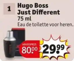 Kruidvat Hugo Boss Just Different aanbieding