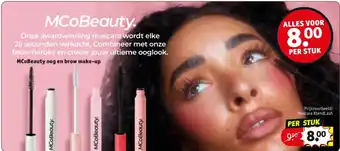 Kruidvat MCoBeauty oog en brow make-up aanbieding