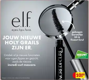 Kruidvat Elf incredi-curl mascara. aanbieding
