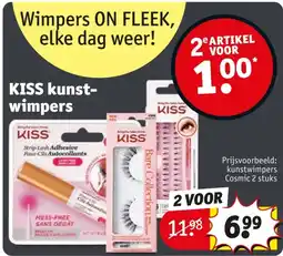 Kruidvat KISS kunstwimpers aanbieding