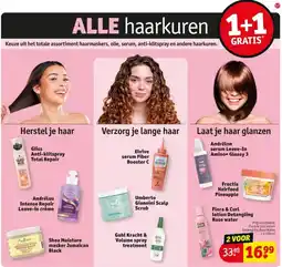 Kruidvat Keuze uit het totale assortiment haarmaskers, olie, serum, anti-klitspray en andere haarkuren. aanbieding