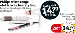 Kruidvat Philips witte range elektrische haarstyling aanbieding