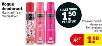 Kruidvat Vogue deodorant aanbieding