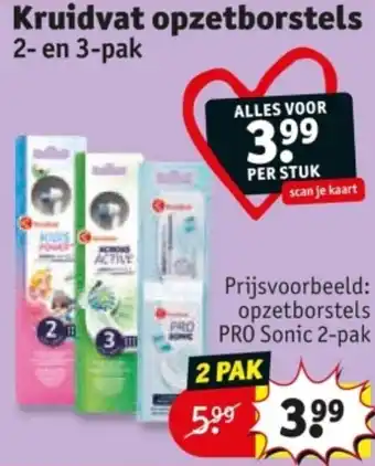 Kruidvat Kruidvat opzetborstels aanbieding