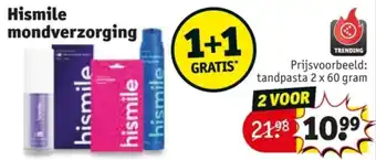 Kruidvat Hismile mondverzorging aanbieding