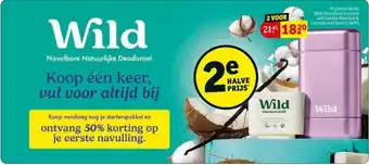 Kruidvat Wild Novulbare Natuurlijke Deodorant aanbieding