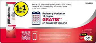 Kruidvat Keuze uit parodontax Original, Extra Fresh, Fluoride vrij, Whitening en Ultra Clean. aanbieding