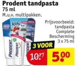 Kruidvat Prodent tandpasta aanbieding