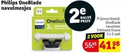 Kruidvat Philips OneBlade navulmesjes aanbieding