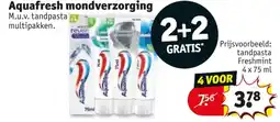 Kruidvat Aquafresh mondverzorging aanbieding