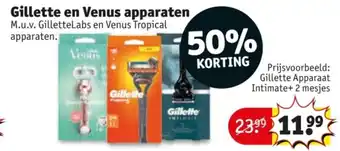 Kruidvat Gillette en Venus apparaten aanbieding