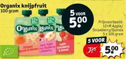 Kruidvat Organix knijpfruit aanbieding